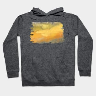 Painted Dream Mist over Dusk on yellow Hoodie